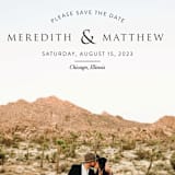 "Mark Your Calendar" - Save the Dates in Onyx by Erin Deegan - Detail