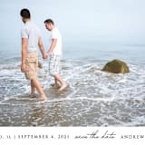"Photo First" - Save the Dates in Pearl by Erin Deegan - Detail
