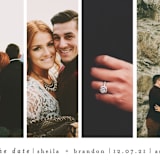 "Special Snapshots" - Save the Dates in Charcoal by Bethan - Detail