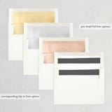 "Special Snapshots" - Save the Dates in Charcoal by Bethan - Envelope Liner Options