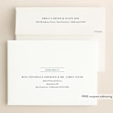 "Grounded" - Save the Dates in Snow by Ann Gardner - FREE Recipient Addressing
