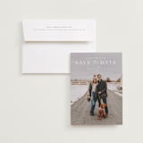 "modern stencil" - Save the Dates in Cloud by Sara Hicks Malone - Save the Date with Envelope
