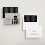 "Sideview Stack" - Save the Dates in Noir by Jessica Corliss - Assembled