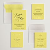"In Lights" - Save the Dates in Lemon by Ani Somi - Matching Invitation Suite