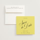 "In Lights" - Save the Dates in Lemon by Ani Somi - Save the Date with Envelope