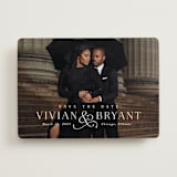 "And here we are" - Save the Dates in Marble by Lea Delaveris - Front