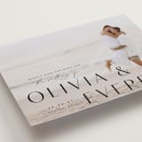"Modern Classic Names" - Save the Dates in Onyx by Emily Betts - Detail