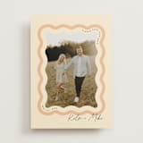 "Wavy" - Save the Dates in Seashell by Robert and Stella - Front