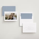 "Modern Air" - Save the Dates in Dusty Blue by Stacey Meacham - Assembled
