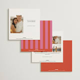 "Cabana" - Save the Dates in Strawberry by Morgan Kendall - Back of Card Options