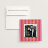 "Cabana" - Save the Dates in Strawberry by Morgan Kendall - Save the Date with Envelope