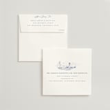 "Coastal Toile" - Save the Dates in Periwinkle by Jenna Holcomb - FREE Recipient Addressing