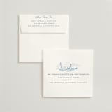 "Coastal Toile" - Save the Dates in Sea by Jenna Holcomb - FREE Recipient Addressing