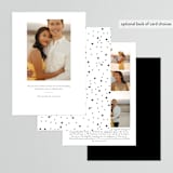 "Photo Album" - Save the Dates in Caviar by Juliana Zimmermann - Back of Card Options