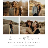 "Photo Album" - Save the Dates in Caviar by Juliana Zimmermann - Detail