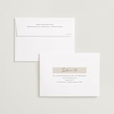 "Chelsey" - Save the Dates in Bone by Sandra Picco Design - FREE Recipient Addressing
