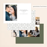 "Elegant Save" - Save the Dates in Moss by raven erebus - Back of Card Options
