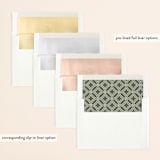 "Elegant Save" - Save the Dates in Moss by raven erebus - Envelope Liner Options