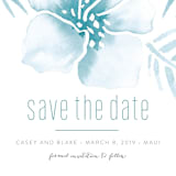 "Tropical Hibiscus" - Save the Dates in La Mer by Rochelle Renee - Detail