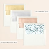 "Tropical Hibiscus" - Save the Dates in La Mer by Rochelle Renee - Envelope Liner Options