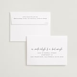 "Penned" - Save the Dates in Noir by JoAnn Jinks - FREE Recipient Addressing
