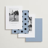 "Cheers" - Save the Dates in Sky by Blustery August - Back of Card Options