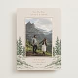 "Whispering Pines" - Save the Dates in Forest by Elly - Front