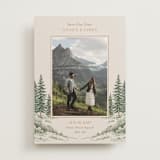 "Whispering Pines" - Save the Dates in Forest by Elly - Front