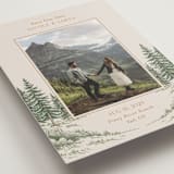 "Whispering Pines" - Save the Dates in Forest by Elly - Detail