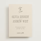 "Modern Romance" - Save the Dates in Almond by Eric Clegg - Front