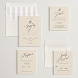 "Modern Romance" - Save the Dates in Almond by Eric Clegg - Matching Invitation Suite
