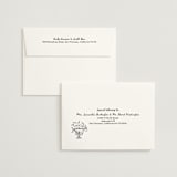 "Amore Mio" - Save the Dates in Nero by Helena Vitto - FREE Recipient Addressing