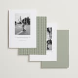 "Court" - Save the Dates in Leaf by Kate Ahn - Back of Card Options