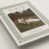 "Literary" - Save the Dates in Moss by Kelly Watkins - Detail