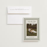 "Literary" - Save the Dates in Moss by Kelly Watkins - Save the Date with Envelope