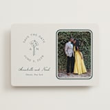 "Pair of Calla Lilies" - Save the Dates in Sage by Leah Bisch - Front