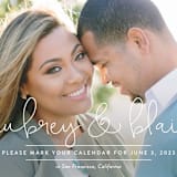 "sitting in a tree" - Save the Dates in Linen by Erin Deegan - Detail