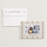 "Amari" - Save the Dates in Ivory by Oma N. Ramkhelawan - Save the Date with Envelope
