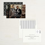 "Stacked Names" - Save the Dates in Snow by Megan Cash - Assembled
