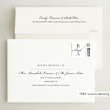"Stacked Names" - Save the Dates in Snow by Megan Cash - FREE Recipient Addressing
