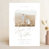"Eloquence" - Save the Dates in Linen by Robert and Stella - Front