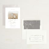 "Eloquence" - Save the Dates in Linen by Robert and Stella - Assembled