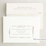 "Eloquence" - Save the Dates in Linen by Robert and Stella - FREE Recipient Addressing