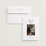 "Hayworth" - Save the Dates in Pearl by Olivia Kanaley Inman - Save the Date with Envelope