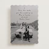 "Noted" - Save the Dates in Noir by Olivia Raufman - Front