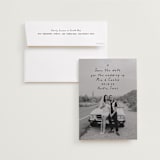 "Noted" - Save the Dates in Noir by Olivia Raufman - Save the Date with Envelope