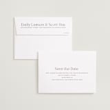 "Faded" - Save the Dates in Powder by Megan Davis - FREE Recipient Addressing