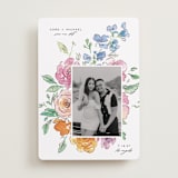 "Floral Pop" - Save the Dates in Vibrance press by Itsy Belle Studio - Front