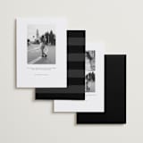 "Elegant Initials" - Save the Dates in Newspaper by Lea Delaveris - Back of Card Options