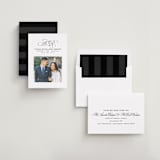 "Elegant Initials" - Save the Dates in Newspaper by Lea Delaveris - Assembled